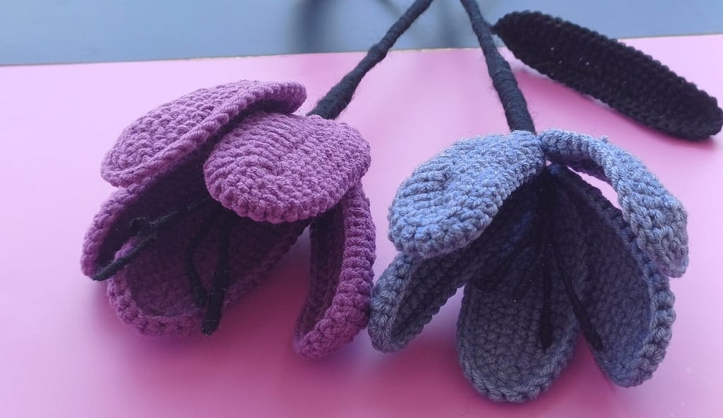 crochet flower pattern, crochet bouquet pattern, crochet lily pattern, crochet rose pattern