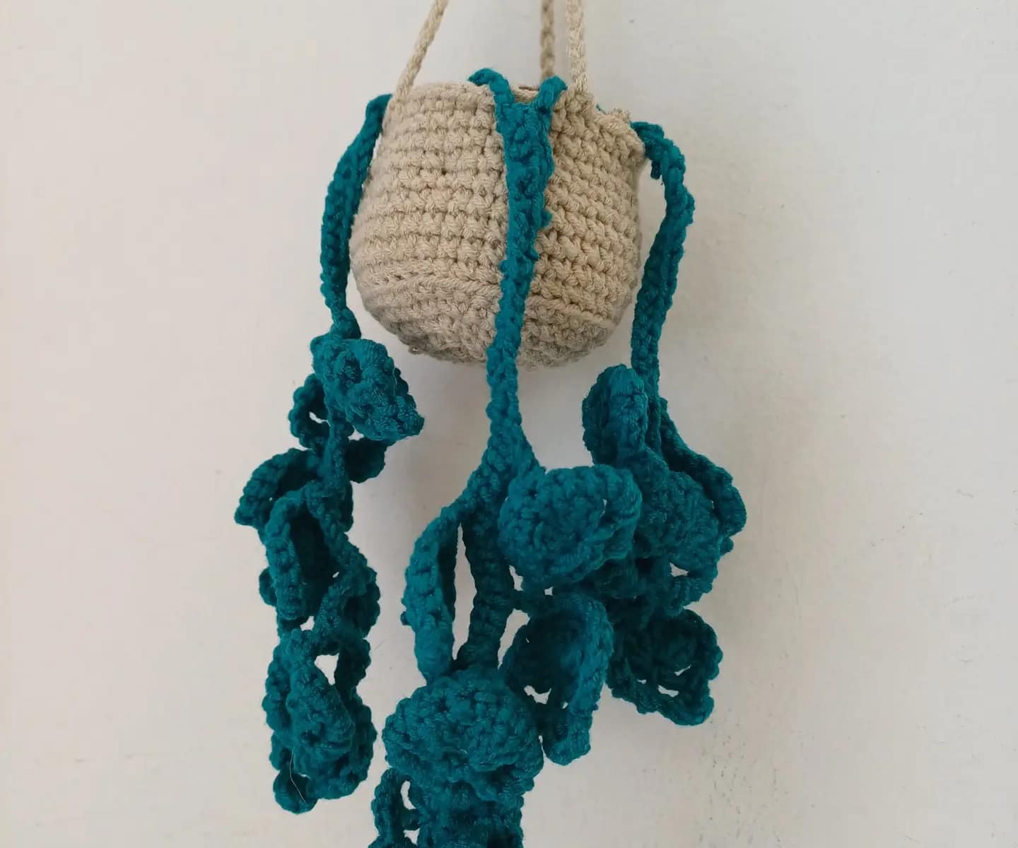 crochet hanging plant for car pattern