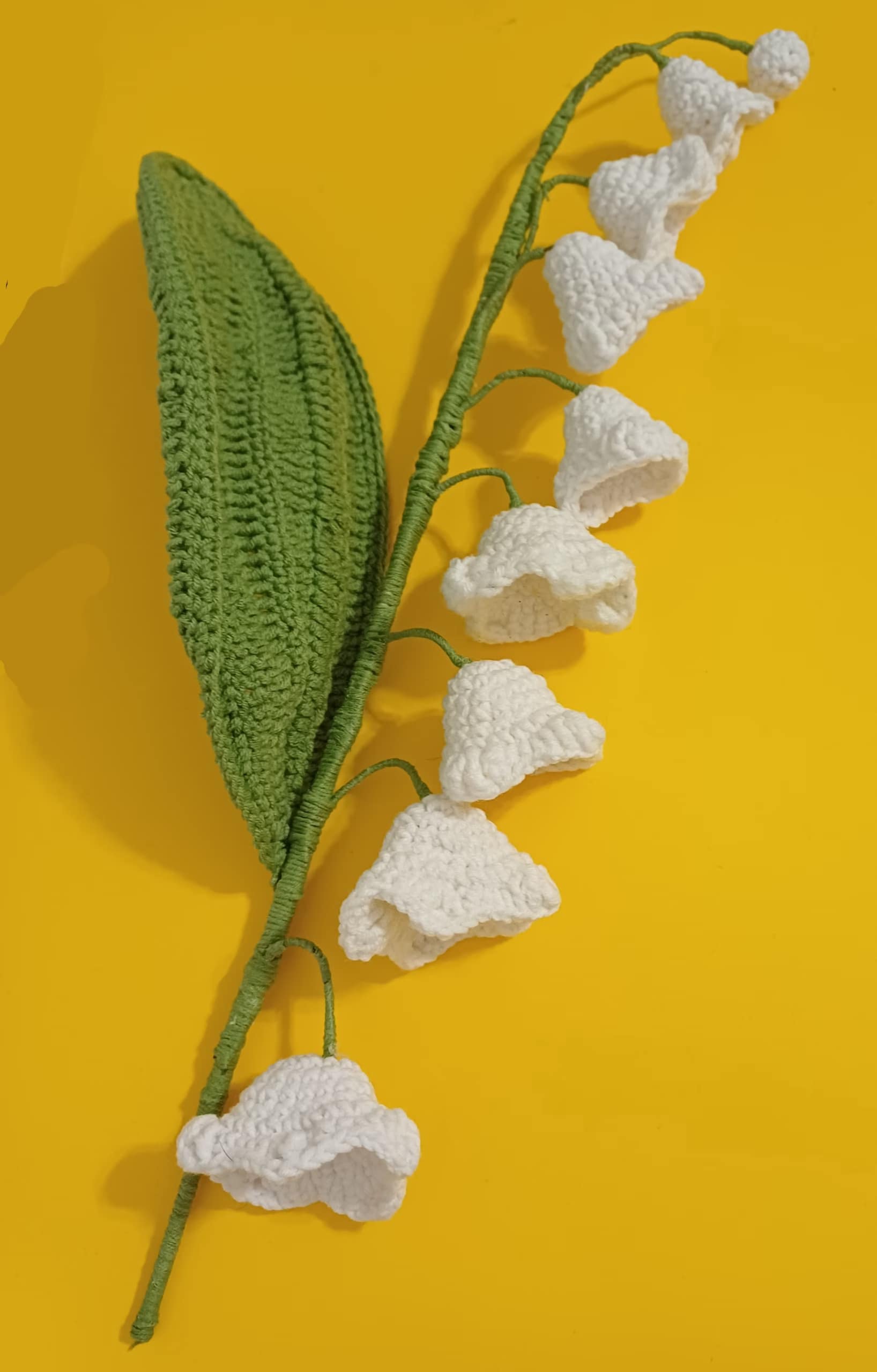lily of the valley handmade crochet flower flower crochet pdf, crochet pattern pdf, realistic plant, wired flower pattern, crochet decor, diy flower bouquet, botanical crochet, digital crochet,