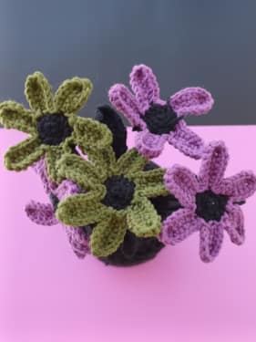 crochet flower pattern, crochet bouquet pattern, crochet lily pattern, crochet rose pattern