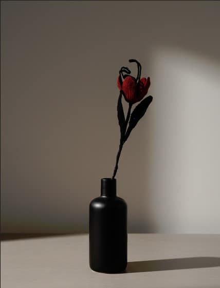 gothic crochet flower, crochet flower bouquet, crochet bouquet, crochet pattern, fake flowers, home decor, goth decor, wildflower bouquet, homedecor, bridal bouquet, crochet gifts, graduation bouquet, bridesmaid bouquet, gothic decor, amigurumi pattern,