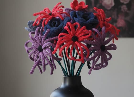 crochet pattern, crochet bouquet, crochet flowers, crochet gifts, home decor, amigurumi pattern, botanical art, dark academia art, wildflower bouquet, unique gifts, personalized gift, pdf, instant download, wedding gift, wedding bouquet, wedding decorations, flower pot, office decor, goth, crochet flower bundle,