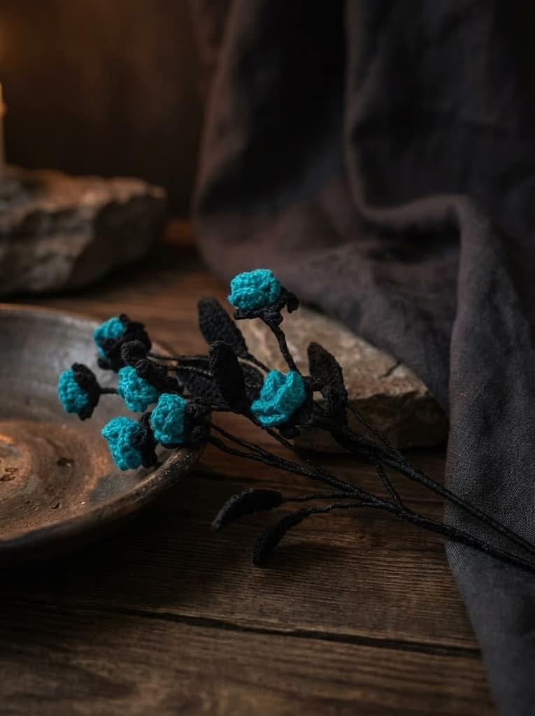crochet flower zodiac sign, gothic crochet flower, crochet flower bouquet, crochet bouquet, crochet pattern, fake flowers, home decor, goth decor, wildflower bouquet, homedecor, bridal bouquet, crochet gifts, graduation bouquet, bridesmaid bouquet, gothic decor, amigurumi pattern,