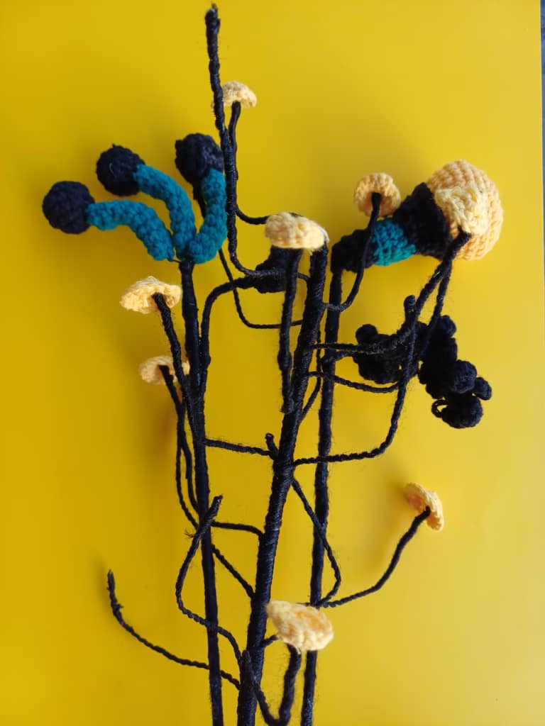 gothic crochet flower, crochet flower bouquet, crochet bouquet, crochet pattern, fake flowers, home decor, goth decor, wildflower bouquet, homedecor, bridal bouquet, crochet gifts, graduation bouquet, bridesmaid bouquet, gothic decor, amigurumi pattern,