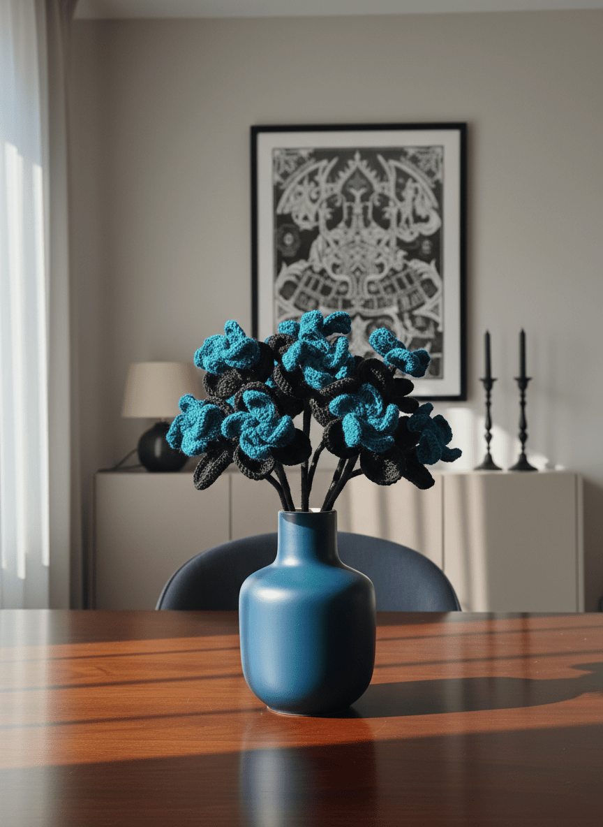 crochet flower zodiac sign, gothic crochet flower, crochet flower bouquet, crochet bouquet, crochet pattern, fake flowers, home decor, goth decor, wildflower bouquet, homedecor, bridal bouquet, crochet gifts, graduation bouquet, bridesmaid bouquet, gothic decor, amigurumi pattern,